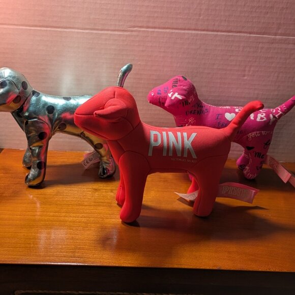Lot of three Victoria's Secret PINK plush dogs - Picture 2 of 4